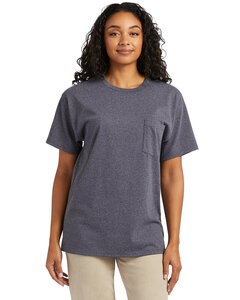 Hanes 5290P - Unisex Essential Pocket T-Shirt Charcoal Heather