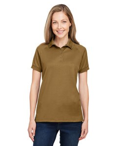 Harriton M208W - Ladies Charge Snag and Soil Protect Polo Coyote Brown