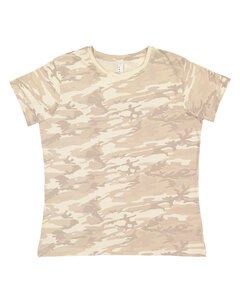 LAT 3516 - Ladies' Fine Jersey T-Shirt Natural Camo