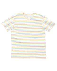 LAT 6901 - Fine Jersey T-Shirt Rainbow Stripe