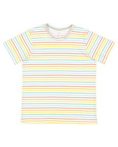 LAT 6101 - Youth Fine Jersey T-Shirt Rainbow Stripe
