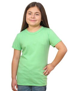 Bayside 37100 - Youth Princess T-Shirt Green Apple Hthr