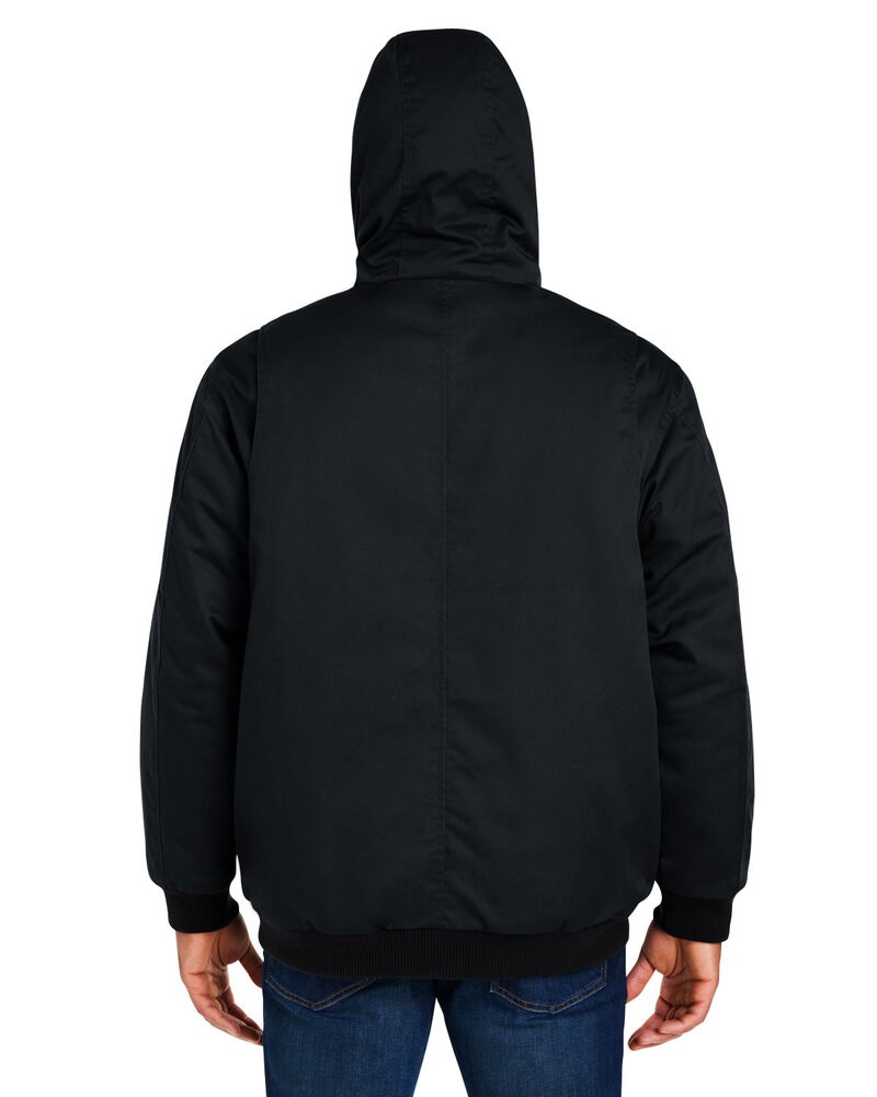 Harriton M722T - Men's Tall ClimaBloc® Heavyweight Hooded Full-Zip Jacket