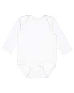Rabbit Skins 4421RS - Infant Long Sleeve Jersey Bodysuit White
