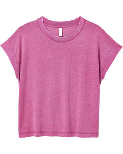 LAT 3502LA - Ladies Relaxed Vintage Wash T-Shirt Washed Rouge