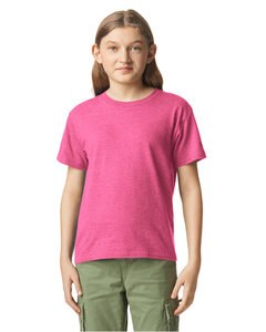 Gildan G670B - Youth Softstyle CVC T-Shirt Pink Lemnde Mist