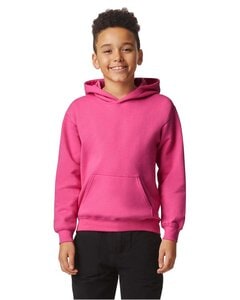 Gildan SF500B - Youth Softstyle Midweight Fleece Hooded Sweatshirt Pink Lemonade