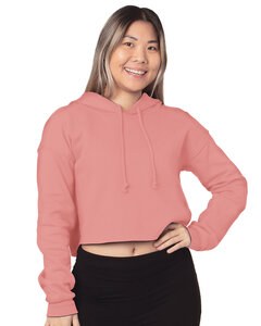 Bayside 7750 - Ladies Cropped Pullover Hooded Sweatshirt Peach