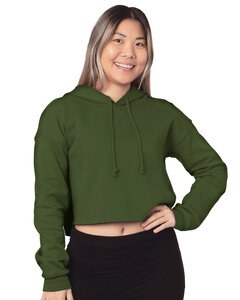 Bayside 7750 - Ladies Cropped Pullover Hooded Sweatshirt