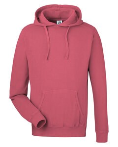 J. America 8730JA - Unisex Pigment Dyed Fleece Hooded Sweatshirt Garnet