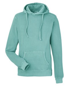 J. America 8730JA - Unisex Pigment Dyed Fleece Hooded Sweatshirt Marine