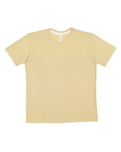 LAT 6991 - Men's Harborside Melange Jersey T-Shirt stone melange