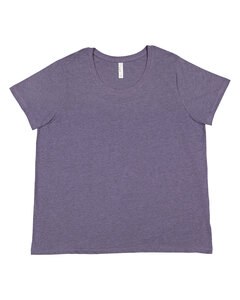 LAT 3816 - Ladies Curvy Fine Jersey T-Shirt Wisteria Blckout