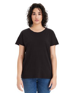 Alternative Apparel 04861C1 - Ladies Rocker Garment-Dyed Distressed T-Shirt Black