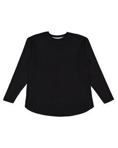 LAT 3508 - Ladies Relaxed  Long Sleeve T-Shirt Black