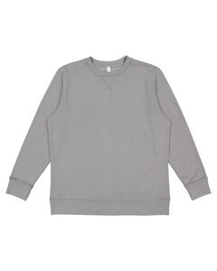 LAT 6935 - Adult Vintage Wash Fleece Sweatshirt Washed Gray
