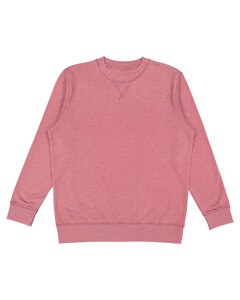 LAT 6935 - Adult Vintage Wash Fleece Sweatshirt Washed Rouge