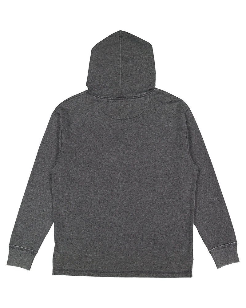 LAT 6936 - Adult Vintage Wash Fleece Hooded Sweatshirt