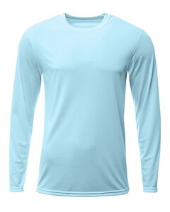 A4 N3425 - Men's Sprint Long Sleeve T-Shirt Pastel Blue