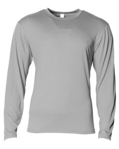 A4 N3029 - Men's Softek Long-Sleeve T-Shirt Silver
