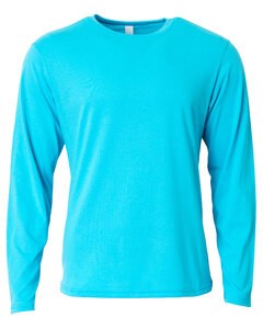 A4 N3029 - Men's Softek Long-Sleeve T-Shirt Electric Blue