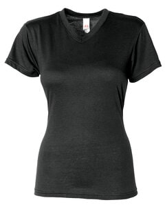 A4 NW3013 - Ladies Softek V-Neck T-Shirt Black