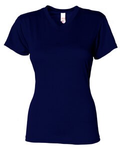 A4 NW3013 - Ladies Softek V-Neck T-Shirt Navy