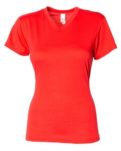 A4 NW3013 - Ladies Softek V-Neck T-Shirt Scarlet