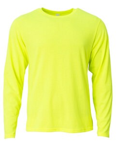 A4 NB3029 - Youth Long Sleeve Softek T-Shirt Safety Yellow