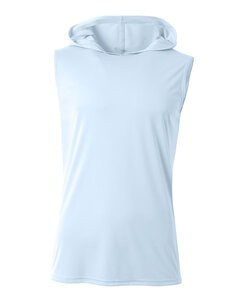 A4 NB3410 - Youth Sleeveless Hooded T-Shirt Pastel Blue