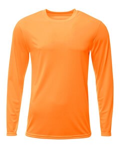 A4 NB3425 - Youth Long Sleeve Sprint T-Shirt Safety Orange