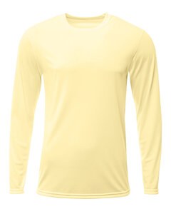 A4 NB3425 - Youth Long Sleeve Sprint T-Shirt Light Yellow