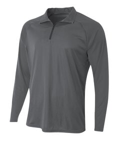 A4 NB4268 - Youth Quarter-Zip Graphite