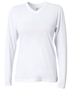 A4 NW3029 - Ladies Long-Sleeve Softek V-Neck T-Shirt