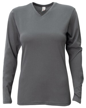 A4 NW3029 - Ladies Long-Sleeve Softek V-Neck T-Shirt