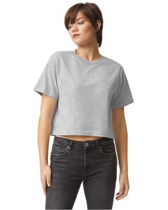 American Apparel 102AM - Ladies Fine Jersey Boxy T-Shirt Heather Grey