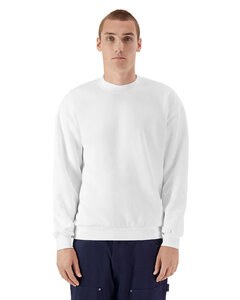 American Apparel RF496 - Unisex ReFlex Fleece Crewneck Sweatshirt White