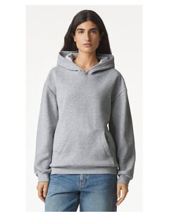 American Apparel RF498 - Unisex ReFlex Fleece Pullover Hooded Sweatshirt Heather Grey