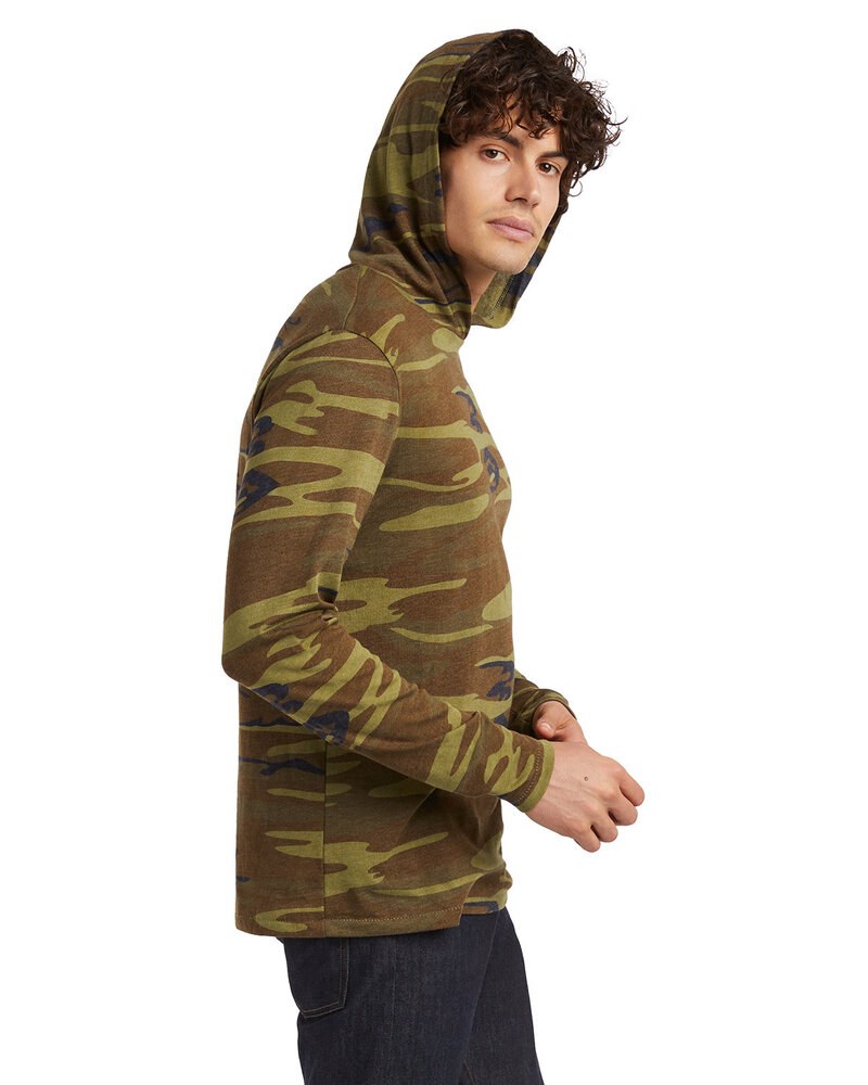 Alternative Apparel 5123BX - Unisex Printed Keeper Pullover Hooded Sweatshirt
