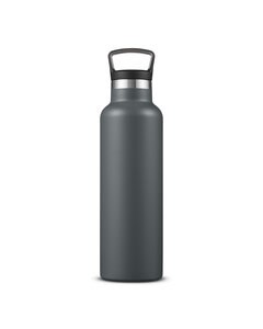 Columbia COR-002 - 21oz Double-Wall Vacuum Bottle With Loop Top Charcoal