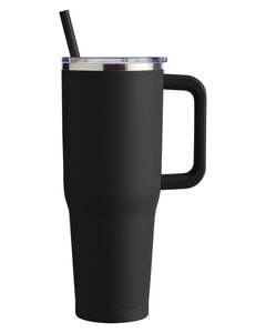 Harriton M008 - 40oz Vacuum Travel Mug Black