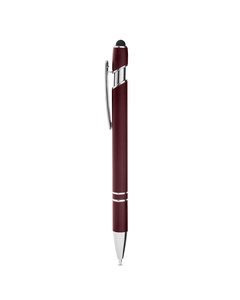 CORE365 CE052 - Rubberized Aluminum Click Stylus Pen Burgundy