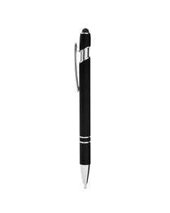 CORE365 CE052 - Rubberized Aluminum Click Stylus Pen Black