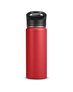 Columbia COR-001 - 18oz Double-Wall Vacuum Bottle With Sip-Thru Top Bright Poppy