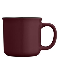 CORE365 CE060 - 12oz Ceramic Two-Tone Mug Burgundy