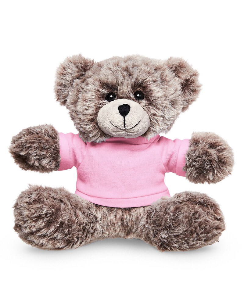 Prime Line TY6038 - 7" Soft Plush Bear With T-Shirt