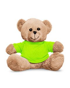 Prime Line TY6020 - 7" Plush Bear With T-Shirt Lime Green