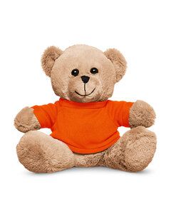 Prime Line TY6020 - 7" Plush Bear With T-Shirt Orange
