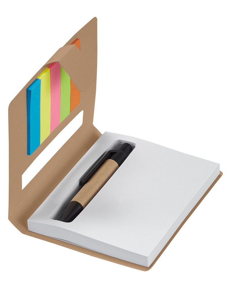 Prime Line PL-4260 - Eco Stowaway Sticky Jotter With Pen