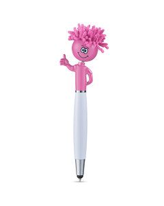 MopToppers P171 - Thumbs Up Screen Cleaner With Stylus Pen Pink